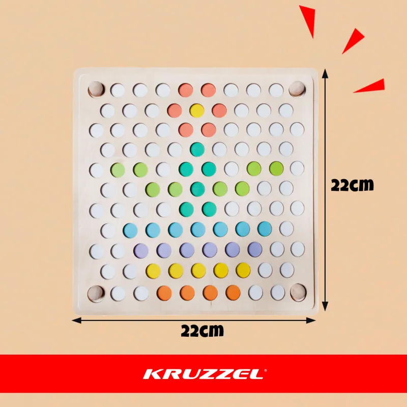 Wooden puzzle beads 22403