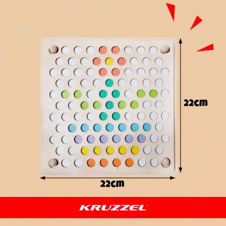 Wooden puzzle beads 22403