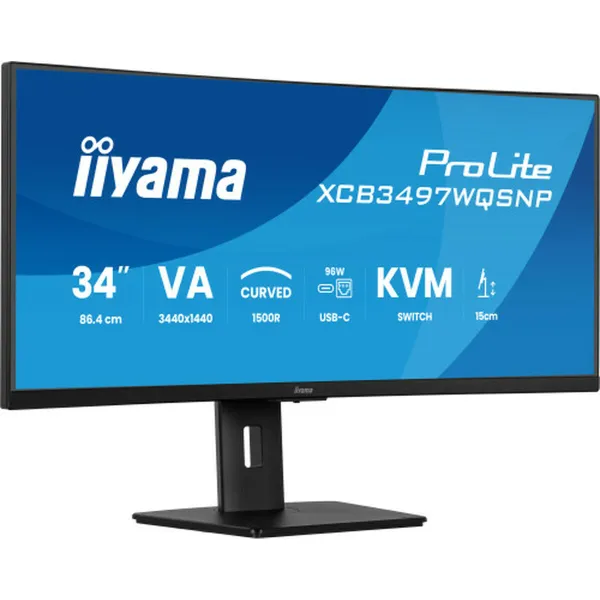 Monitorius Iiyama XCB3497WQSNP-B1 UltraWide Quad HD 34"