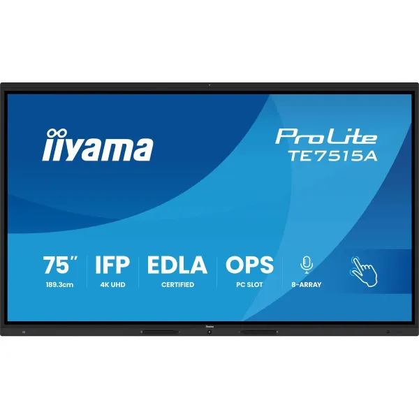 Monitorius Iiyama TE7515A-B1AG 75" 4K Ultra HD