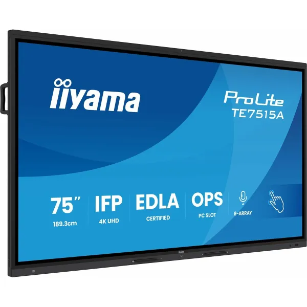 Monitorius Iiyama TE7515A-B1AG 75" 4K Ultra HD