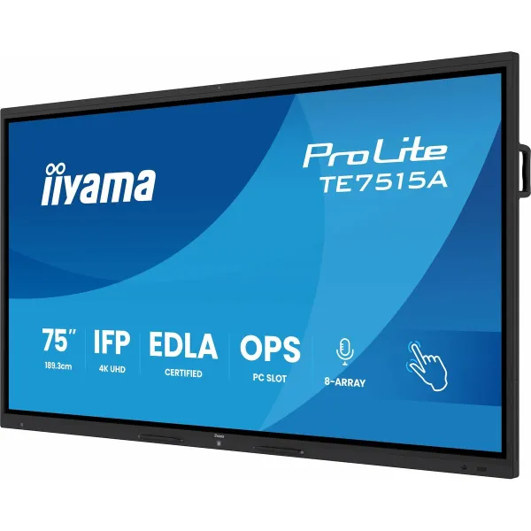 Monitorius Iiyama TE7515A-B1AG 75" 4K Ultra HD