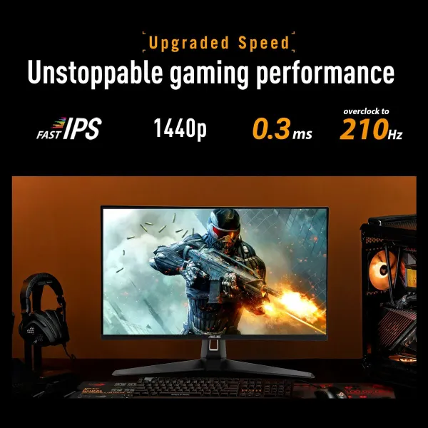 Monitorius žaidimams Asus 90LM0BN0-B01371 Quad HD 27"