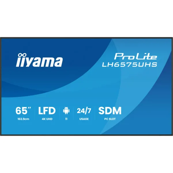 Monitorius Iiyama LH6575UHS-B2AG 65" 4K Ultra HD