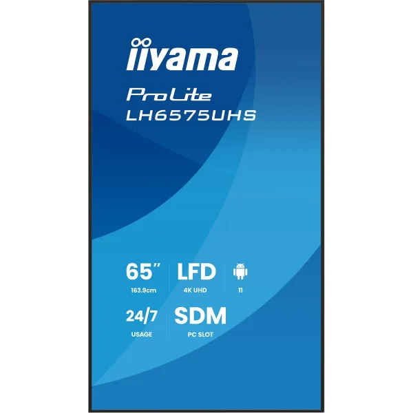 Monitorius Iiyama LH6575UHS-B2AG 65" 4K Ultra HD