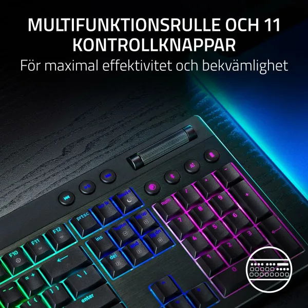 Klaviatūra Razer RZ03-05270100-R3M1 Juoda Qwerty US