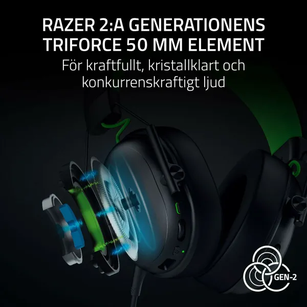 Ausinės Razer RZ04-05420200-R3M1 Juoda Žalia