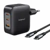Wall Charger INTENSO GaN W100ACC Black 100 W