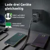 Wall Charger INTENSO GaN W100ACC Black 100 W
