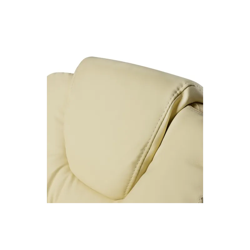 Office chair with footrest - beige Malatec 23287