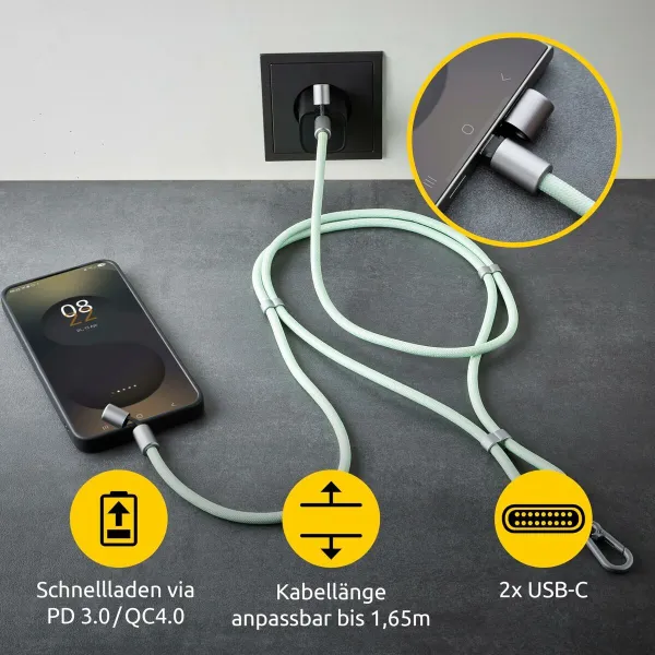 USB-C-Kaapeli INTENSO 7991007 Vihreä