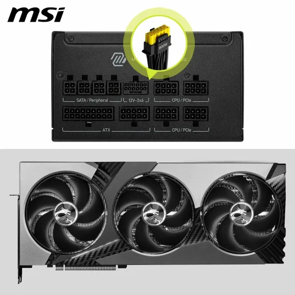 Maitinimo blokas MSI 306-7ZPIY11-CE0 850 W 80 Plus Gold ATX