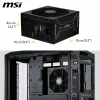 Maitinimo blokas MSI 306-7ZP1B21-CE0 1000 W 80 Plus Gold ATX