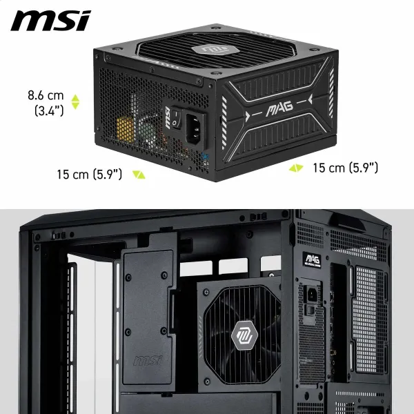 Maitinimo blokas MSI 306-7ZP1B11-CE0 750 W 80 Plus Gold ATX