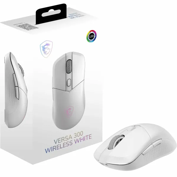 Hiiri MSI S12-4301440-CLA Valkoinen 8000 dpi