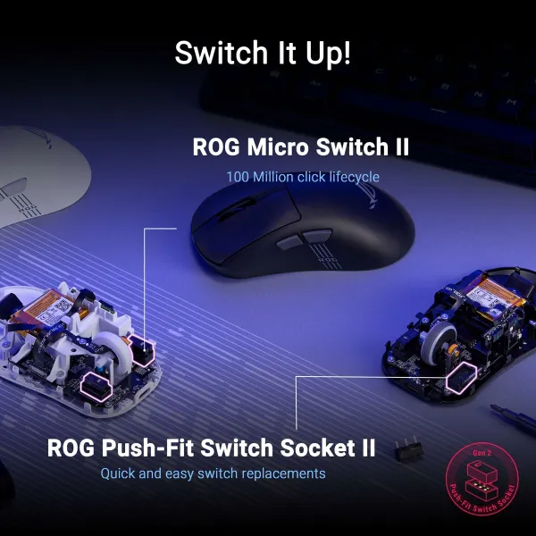 Mouse Asus 90MP04A0-BMUA00 Black