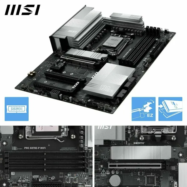 Mātesplate MSI PRO X870E-P WIFI AMD AM5
