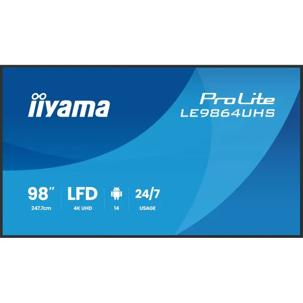 Videowall Monitorius Iiyama LE9864UHS-B1AG 98" 4K Ultra HD LCD