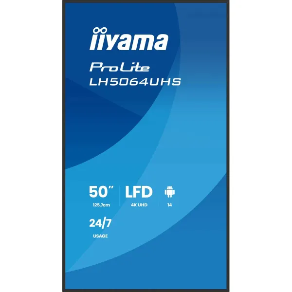 Monitorius Iiyama LH5064UHS-B1AG 50" 4K Ultra HD LCD