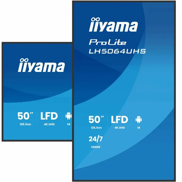 Monitorius Iiyama LH5064UHS-B1AG 50" 4K Ultra HD LCD