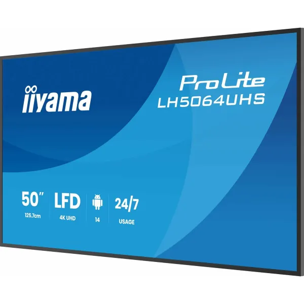 Monitorius Iiyama LH5064UHS-B1AG 50" 4K Ultra HD LCD