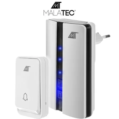 Wireless doorbell white Malatec 23372