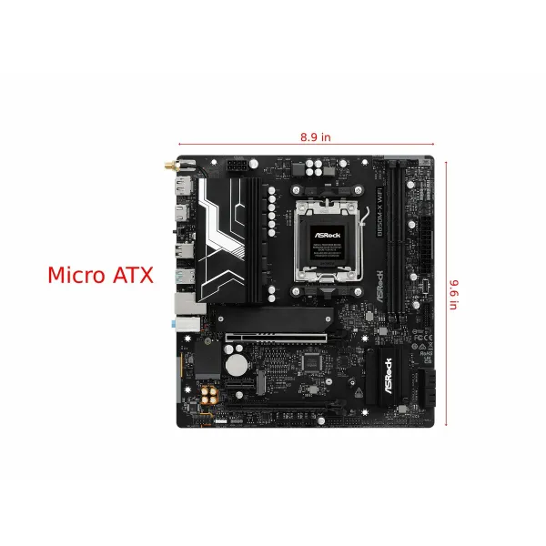 Pagrindinė plokštė ASRock B850M-X R2.0 AMD B850 AMD AM5