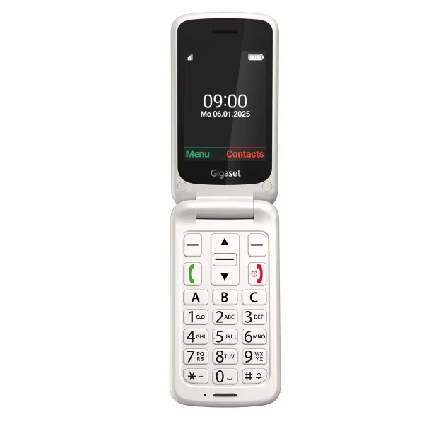 Mobilusis telefonas vyresnio amžiaus žmonėms Gigaset GL595 Balta 2,8"