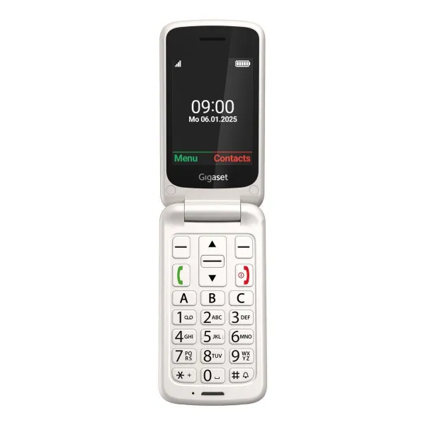 Mobilusis telefonas vyresnio amžiaus žmonėms Gigaset GL595 Balta 2,8"