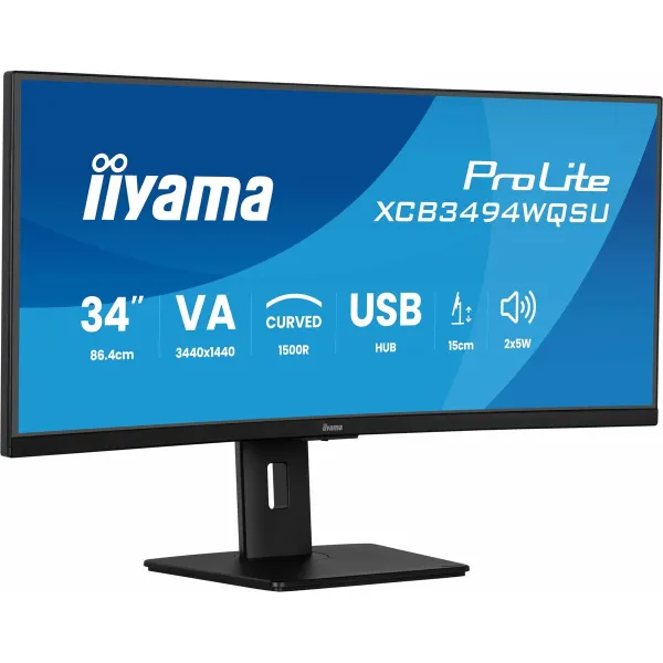 Monitors Iiyama XCB3494WQSU-B1 34" UltraWide Quad HD