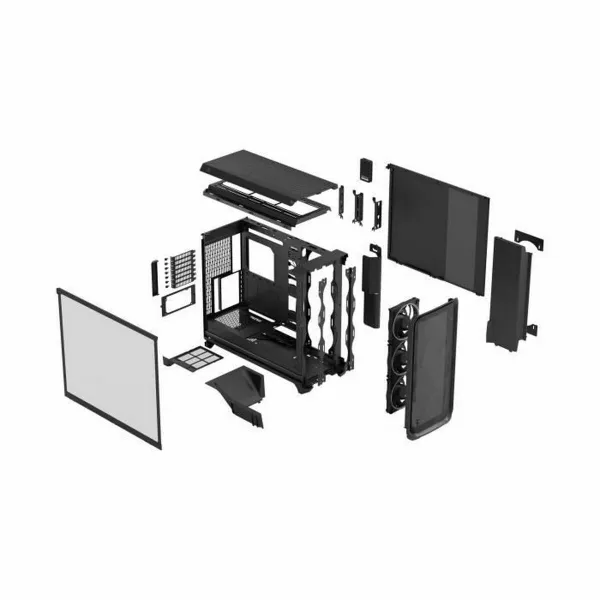 ATX pusiau bokšto tipo korpusas Fractal Design FD-C-MES3X-03 Juoda