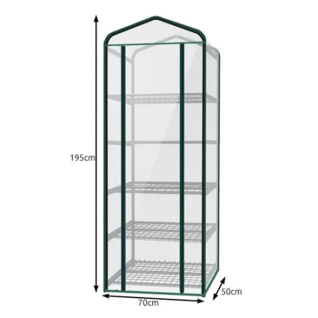 Minifoliokasvihuone - 5 hyllyä 23359