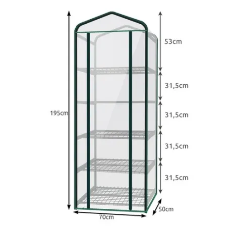 Mini folijas siltumnīca - 5 plaukti 23359
