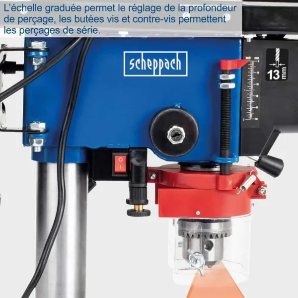 Kolonėlės grąžtas Scheppach DP16VLS 500 W