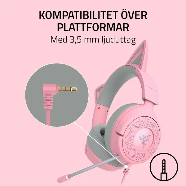 Ausinės Razer RZ04-05350100-R3M1 Rožinė