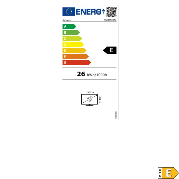 Monitorius žaidimams Samsung S32D392GAU Full HD 32"