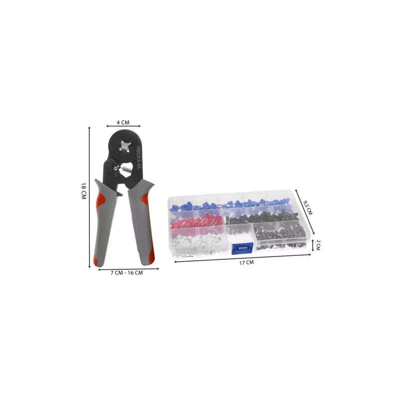 Puristustyökalu ferruleille 0,25-10 mm2 Bigstrene 23271