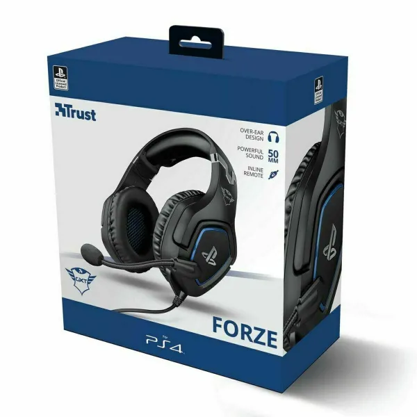 Pelikuulokkeet mikrofonilla Trust GXT 488 Forze PS4 Musta