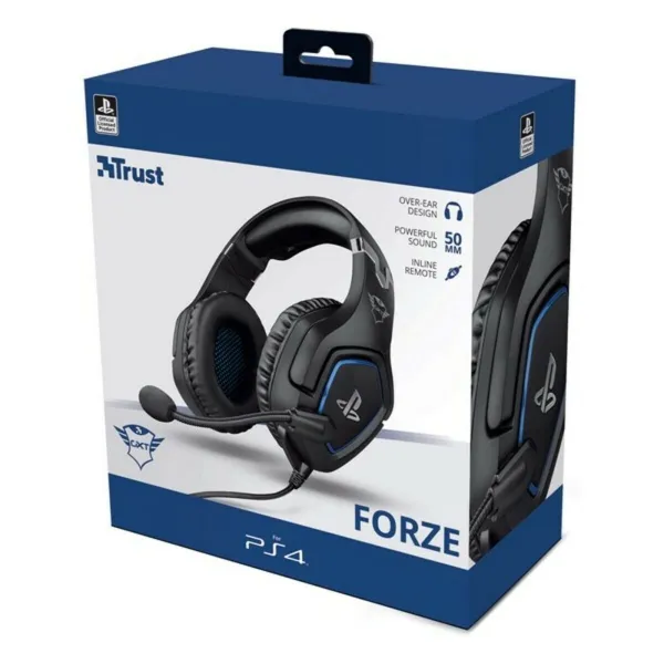 Pelikuulokkeet mikrofonilla Trust GXT 488 Forze PS4 Musta