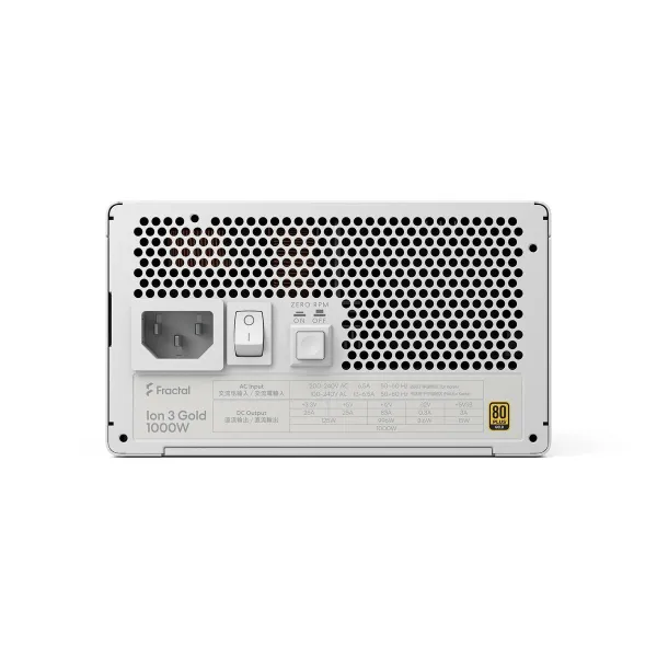Maitinimo blokas Fractal Design FD-P-IA3G-101-EU-WT 1000 W 80 Plus Gold