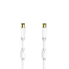 Coaxial TV Antenna Cable Hama 00205245 White 75 cm