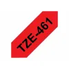 Laminoitu teippi tarrakoneelle Brother Cinta laminada 36mm Musta/Punainen