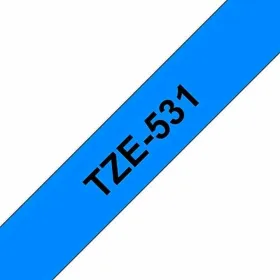 Laminoitu teippi tarrakoneelle Brother Tape TZE531 Sininen 12 mm