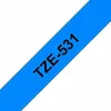 Laminoitu teippi tarrakoneelle Brother Tape TZE531 Sininen 12 mm