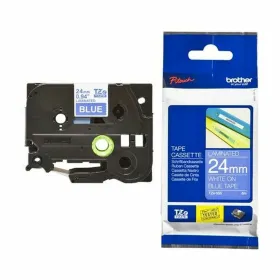 Alkuperäinen pistematriisiteippi Brother Cinta laminada 24mm Valkoinen/Sininen 24 mm