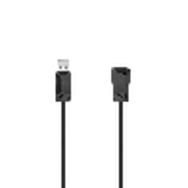 USB Cable Hama 00200620 Black Male Plug/Socket