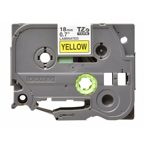 Laminated Tape for Labelling Machines Brother TZE641 Yellow Black Black/Yellow 18mm