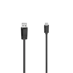 USB A uz USB C Kabelis Hama 00200633 Melns