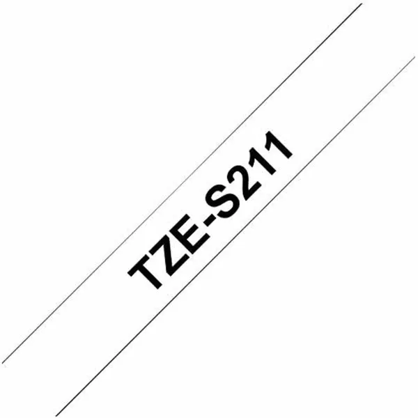 Laminated Tape Brother TZe-S211 White Black