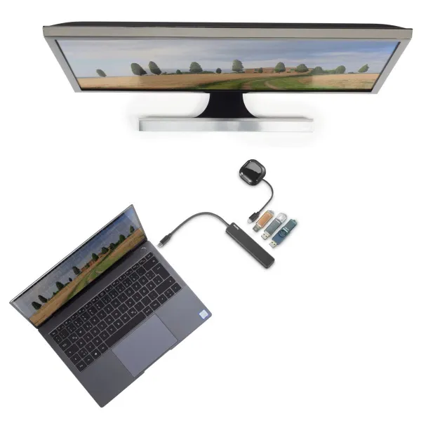 USB Centrmezgls Hama 00200117 Melns 60 W